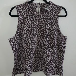Anthropologie Akemi+Kin Leopard Print Tank Top